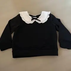 SHEIN 黒 フリル襟 長袖トレーナー 4X