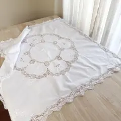 ヴィンテージ レース付け襟 手刺繍 コットン ボビンレース - メルカリ