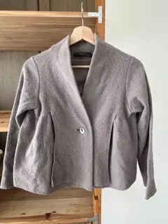 emit of energy Ray beamsノーカラージャケット ベージュ