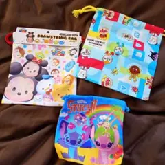 アンパンマン　他　巾着　コップ入れ