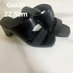 GUCCI レザー サンダル ブラックのサムネイル