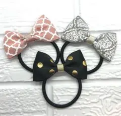 【314】ハンドメイド　グログランリボンのヘアゴム