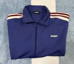 NERDY ブルー ストライプジャージ M