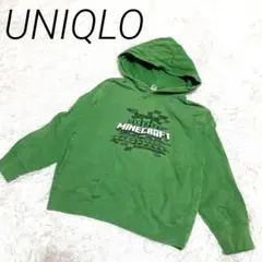 UNIQLO Minecraft グリーン フード付きパーカー 130 ポケット