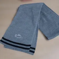 Lacoste グレー ストライプ マフラー