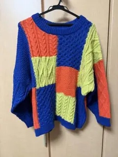 パッチワーク ニット