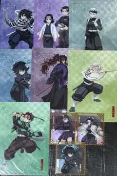 鬼滅の刃　黒死牟　童磨　無一郎　実弥　クリアファイル　アクリル色紙 アニプレ