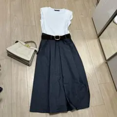 ZARA デニム フレアスカート新品9号