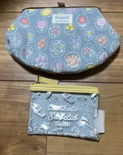 kippis がま口ポーチ ＆CRAFTHOLIC ミニポーチ 2点セット