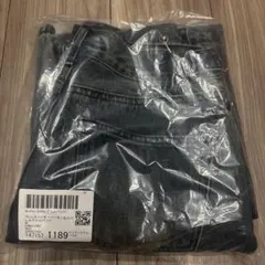 Anchor ダークグレー ワイドデニムパンツ W1189