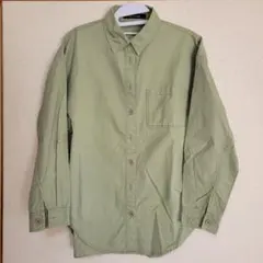 VENCE EXCHANGE オリーブグリーン長袖シャツ