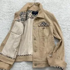 美品✨バーバリーロンドン デニムジャケット ノバチェック 大きいサイズ 46