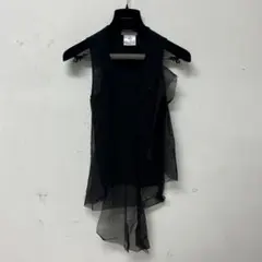 稀少 新品同様 GIVENCHY ジバンシー ノースリーブ シャツ ブラックのサムネイル