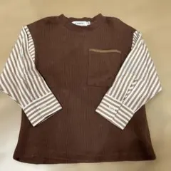 THE SHOP TK 100cm リブ生地 長袖シャツ