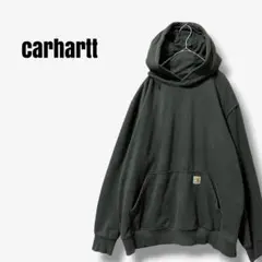 y93025 カーハート　ビッグパーカー　スウェット　プルオーバー　タグロゴ