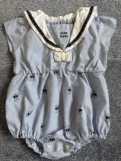 tiny bear セーラー襟ロンパース　70cm
