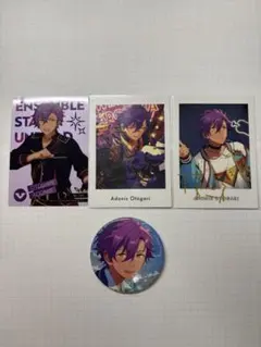 あんスタ 乙狩アドニス カード＆缶バッチセット