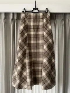Olive des olive チェックフレアスカート