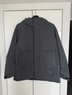 【美品】UNIQLO+J ハイブリッドダウンオーバーサイズパーカLダークグリーン