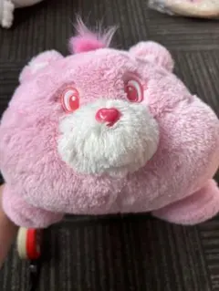 非売品　ケアベア 寝ぞべりBIGぬいぐるみ ピンク 約45cm