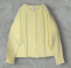 アーバンリサーチドアーズ カーディガン ニット イエロー 黄 ウール 長袖