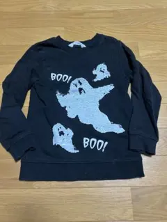 スパンコール　おばけ　トレーナー　ハロウィン　ハロウィーン　H&M
