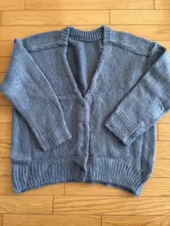 FREAK’S STORE カラー シャギー Vネック ニット カーディガン