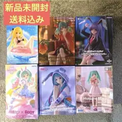 【6体:新品未開封】美少女フィギュアセット　初音ミク　金色の闇　うどんげ　①