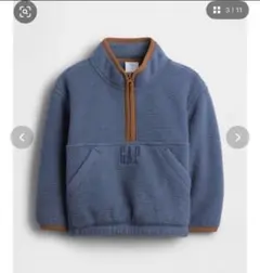 babyGAP ボアハーフジップ プルオーバー 70cm