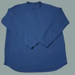 ワッフルヘンリーネックtシャツ Tシャツ