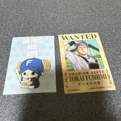 北海道日本ハムファイターズ　伏見寅威　ワンピースコラボ　ステッカー　2枚セット