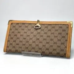 希少　GUCCI オールドグッチ　二つ折り財布　ヴィンテージ　ベージュ　三つ折り 希少 GUCCI オールドグッチ 二つ折り財布 ヴィンテージ ベージュ 三