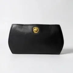 カルティエ パンテール レザー　ポーチ ブラック ゴールド金具　小物入れのサムネイル