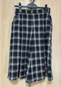 ガウチョパンツ　ワイドパンツ　チェック　しまむらハニーズGUユニクロ