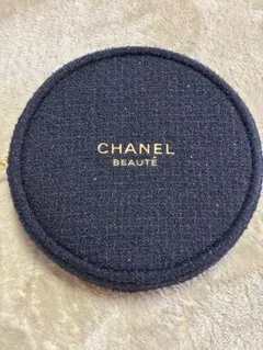 CHANEL シャネル　限定　2025 ツイードポーチ ネイビー　丸型　新品