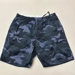 BEAMS Japanese fabricネイビー迷彩柄ショートパンツ