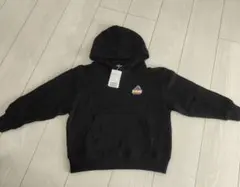 新品 XLARGE キッズ フード付きパーカー 110cm 黒