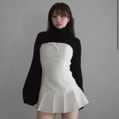 andmary Twiggy tweed mini dress