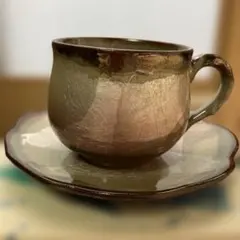 坂本茂木　作　ティーカップ　小鹿田　民藝　民芸 坂本茂木 カップ&ソーサー ② 検）民藝 小鹿田焼 - メルカリ