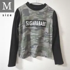 【フォロー割5%オフ❗️】SUGAR&BABE　Tシャツ　長袖　M　迷彩　y2k