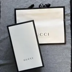 GUCCI グッチ 空箱 ショップ袋 ２点セット モノトーン