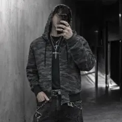 00s Y2K 迷彩 カモフラージュ ジップアップ パーカー 平成 ギャル男