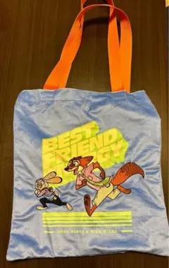 ズートピア2　さがら刺繍風トートバッグ　ジュディ・ニック　ラウンドワン限定
