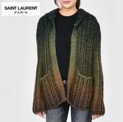 【美品】SAINT LAURENT グラデーション ローゲージニットカーディガンのサムネイル