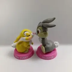 【Disney】 バンビ ミス・バニー＆とんすけ フィギュア 2体セット
