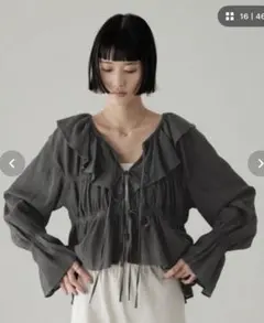 ローリーズファーム　ヨウリュウシャーリングブラウス