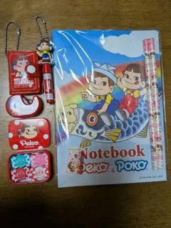 不二家 ペコちゃん ポコちゃん 文房具セットのサムネイル