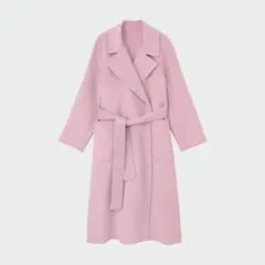 PLST ウールブレンドリバーロングコート