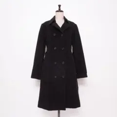 美品 ロートレアモン ダブルブレストコート ブラック サイズ3*LD1513