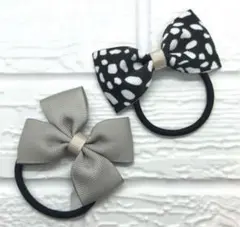 【275】ハンドメイド　グログランリボンのヘアゴム